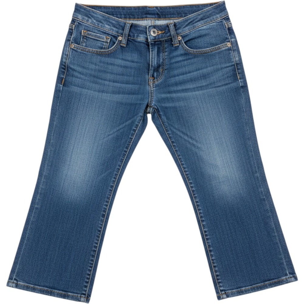 X2 Denim Laboratory‎ Jeans Women 6 Blue Low Rise Cropped Stretch Y2K Casual